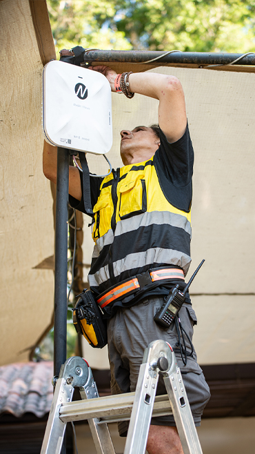 Montando un acces point de doble banda y largo alcanze para el Festivan Bahidora / Las Estacas Morelos - México 2026.